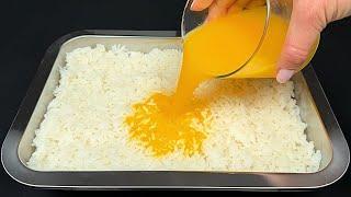 Just orange and rice! This dessert is so delicious I make it every week! No baking!