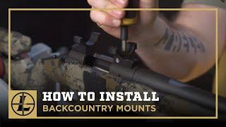 How To Install Backcountry Scope Mounts