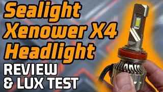 The BEST Sealight LED Headlight Yet?  Xenower X4 Review and Lux Test