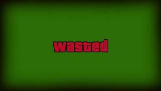 Футаж " WASTED" для видео!