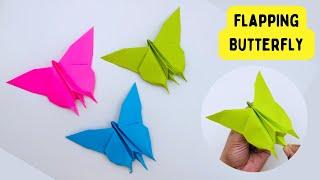 How To Make Origami Flapping Paper Butterfly  For Kids / Craft Ideas / Paper Craft Easy  KIDS crafts