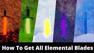 How To Get All Elemental Blades In Treasure Quest | Roblox