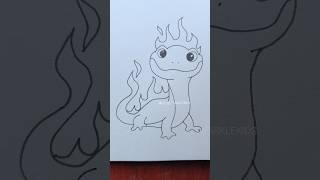 Frozen little dragon drawing childrens #kids