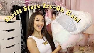 Thrift With Me: Thrift Store Try-On Haul | Haley Marie