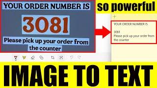 CONVERT AN IMAGE TO TEXT WINDOWS for free