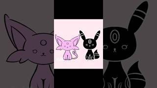 Espeon x Umbreon short animation. #fypシ #pokemon #espeon #umbreon