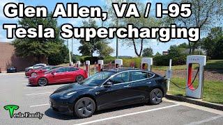 Glen Allen, Virginia / I-95 Tesla Supercharging | Preconditioning battery for fast charging?