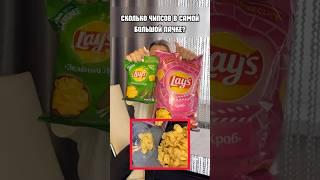 ПОСЧИТАЛА ЧИПСЫ в БОЛЬШОЙ пачке LAYS и маленькой. #обзорпродуктов