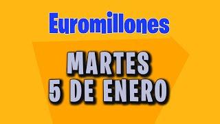 Resultado del Sorteo Euromillones del Martes 5 de Enero de 2021