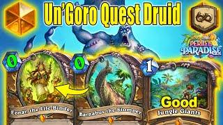 Un'Goro Quest Druid Deck Is Actually So Strong If You Play Perils in Paradise Mini-Set | Hearthstone