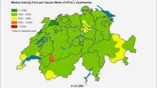 comparis.ch: Immobilienpreisentwicklung Schweiz Wohnungen 2005 - 2015