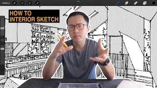 Interior Sketching 101 - Everything You Need To Know