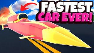 Crashing the NEW Fastest Rocket Car in Roblox Car Crushers 2!