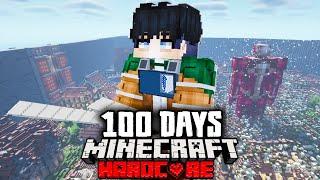 We Survived 100 Days in Attack on Titan in Hardcore Minecraft