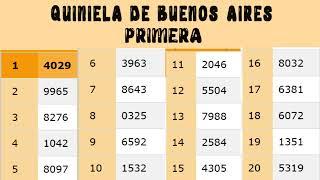 Quinielas Primera y matutina de La Ciudad y Buenos Aires, Sábado 11 de Febrero