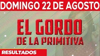 Resultado del sorteo El Gordo de la Primitiva del Domingo 22 de Agosto del 2021