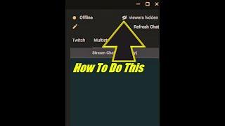 How To Turn Off Viewer Count (Streamlabs OBS)