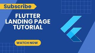 Flutter Web Landing Page Design Made Easy | Step-by-Step Guide for Beginners