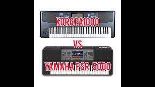 korg pa1000 vs yamaha psr a5000