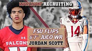 FSU Football | TOWERING TARGET | Florida State recruiting lands Jordan Scott, 6'7" JuCo WR