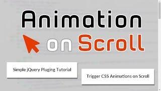 Animation On Scroll - Awesome Trigger CSS Animation on Scroll