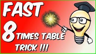 Fast 8 times table trick!!!