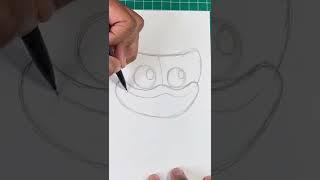 How To Draw Huggy Wuggy | Poppy Playtime Game #art #drawing #poppyplaytime #shorts