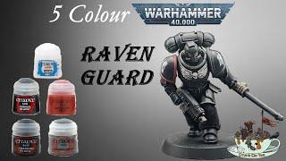 5 Paint Warhammer 40K - Raven Guard