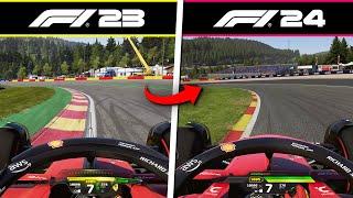 F1 24 vs. F1 23 | Graphic & Sound Comparison on Updated Tracks