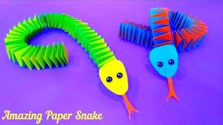 Поделки из бумаги своими руками для детей Змея Amazing Paper Snake How to Make a Paper Snake