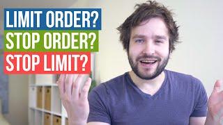 What are Limit Orders, Stop Orders, Stop Limit Orders and Trailing Orders?