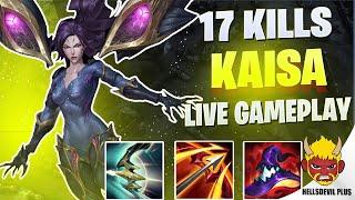 17 Kills MONSTER KAISA Performance! - Wild Rift HellsDevil Plus Gameplay