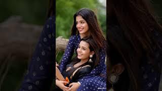 laiba Khan with her sister