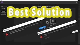حل مشكلة Fix After Effects 2020 error could not read from source , file is damaged or unsupported