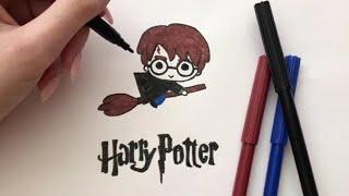 Как нарисовать Гарри Поттера/How to draw Harry Potter