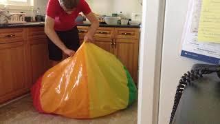 Popping and Destroying 6 Foot Beach Ball