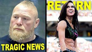 BREAKING: Brock Lesnar Tragic News...AJ Lee Signs With WWE For Massive Return Leaked