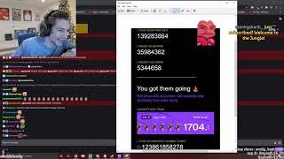 xQc reveals his Twitch Stats