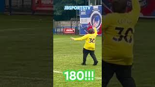 Minimise Amazing Penalty in Charity Match #shorts #minimse #darts #180 #funny #rizz #littler #finish