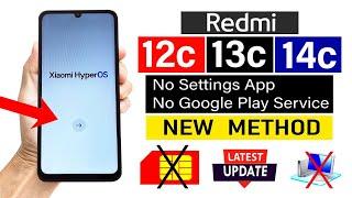 Redmi 12c/ 13c/ 14c : Google Account/ FRP Bypass - Hyper OS (Without Computer)