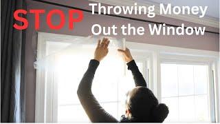 How to Insulate Your Windows This Fall and Winter! - Thrift Diving