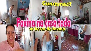 FAXINA NA CASA TODA!!!MARIDO E EU NA FAXINACASA LIMPISSÍMA-DECOREI-FAXINA ULTRA PESADA-simone lins