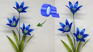 DIY | How to Make Easy Siberian Squill Flowers From Satin Ribbon | Satin Ribbon Flowers Easy