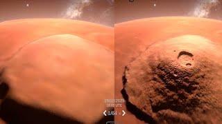 Standard vs. HD planetary textures (DLC) for "Solar System Simulator", side-by side comparison