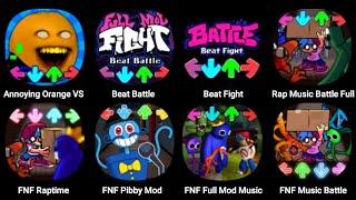 FNF Sliced, Annoying Orange, FNF Raptime, Beat Battle, Beat Fight, Rap Music Battle, FNF Pibby Mod