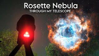 I Captured Rosette Nebula Through My Telescope Hindi  | The Last Nebula of Winter's Final Embrace 