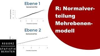 Normalverteilung Mehrebenenmodell in R prüfen