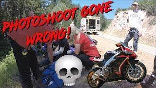 THE MUSCLE BIKER, MOTORCYCLE CRASH!