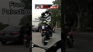 MS Rider /free Palestine h2#yamaha #ktm  #motovlog #omg #viral #balloon #r15 #shorts #video