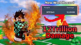 12 Trillion Damage With Tanjiro 7 Star, new Dmg World Record | All Star Tower Defense